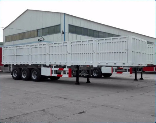 Panneaux de remorques à rouleaux en vrac pour semi-camions à trois essieux de 40 pieds de longueur avec suspension mécanique