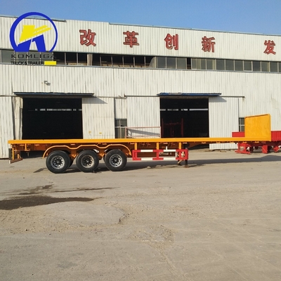 Semi-remorque de capacité de charge de 50 T pour conteneur de transport maritime standard 20/40/45/48 FT