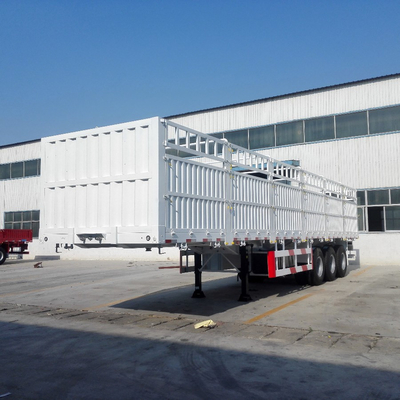 Semi-remorque de protection latérale de 30 tonnes avec bordure 9,00*22,5/8,00-20/8,5-20 et design plat