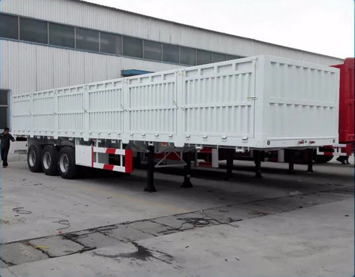 Semi-remorque de protection latérale de 30 tonnes avec bordure 9,00*22,5/8,00-20/8,5-20 et design plat