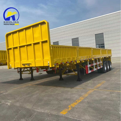 Jost 2,0 ou 3,5 pouces King Pin Fuwa 13t Heavy Duty Flatbed Cargo Trailer avec 12 pneus