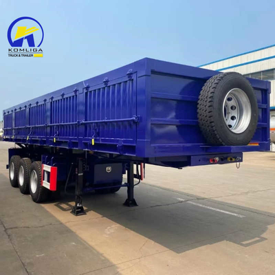 Camion semi-remorque lourd de 30 à 100 tonnes avec paroi latérale et boîte à outils à une pièce 1m * 0,5m * 0,5m