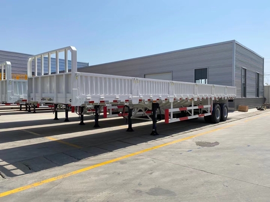 3 essieux camion à paroi latérale semi-remorque camion avec une masse totale d'environ 6,7 T