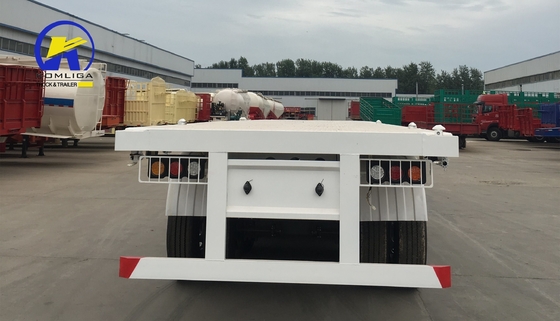 Trailers à plateforme de conteneurs à haute capacité à trois essieux de 40 pieds avec une capacité de chargement de 30 à 100 tonnes