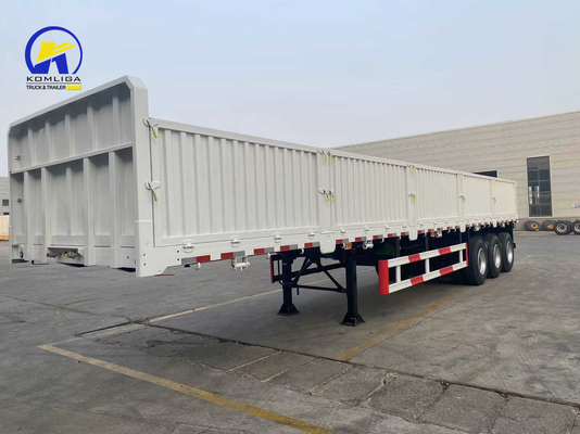 3alxes Semi-remorque à roues plates pour auto-dépôt de 30 à 100 t de capacité de charge