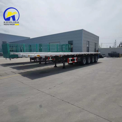 Jost deux jambes de support de vitesse 4 essieux conteneur semi-remorques à plat pour l'exportation
