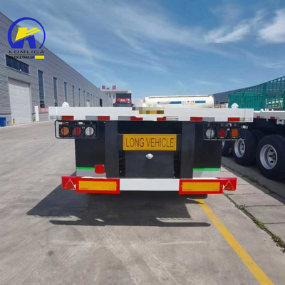 Jost deux jambes de support de vitesse 4 essieux conteneur semi-remorques à plat pour l'exportation