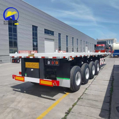 Jost deux jambes de support de vitesse 4 essieux conteneur semi-remorques à plat pour l'exportation