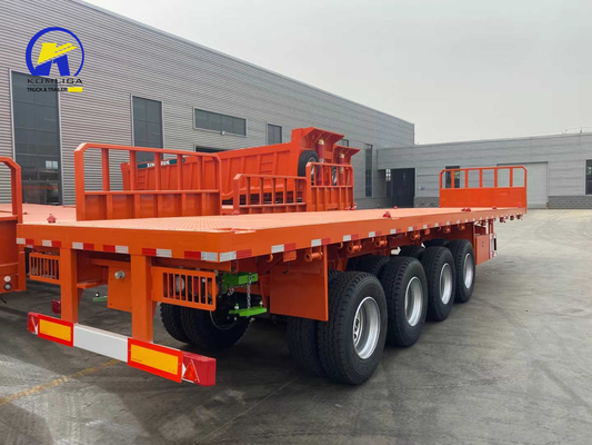 Semi-remorque 40FT 45FT à 4 essieux, remorque à conteneurs pour camions avec certification ISO9001