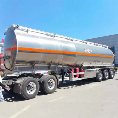 40 tonnes 3 essieux 40cbm remorque pétrolière avec suspension à bras croisé et 2 tuyaux de décharge