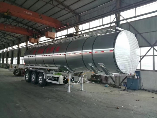 36000-42000 litres réservoir de carburant diesel remorque avec une manivelle et une clé de tête d'arbre