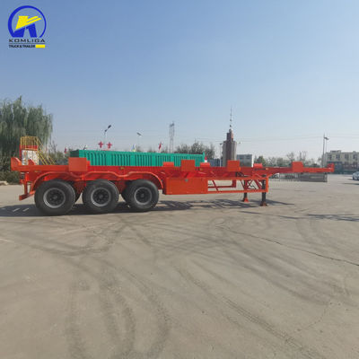 13000x2500x3900mm 40FT Skeleton Semi Container Trailer avec 3 essieux 40T capacité de charge