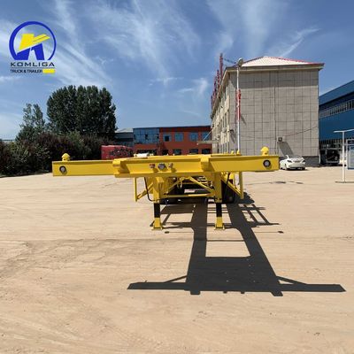 40 pieds 40 tonnes châssis squelettique conteneur de camion remorque à plat