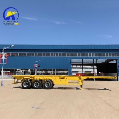 40 pieds 40 tonnes châssis squelettique conteneur de camion remorque à plat