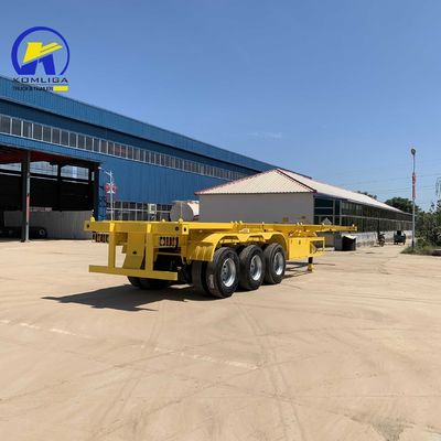 40 pieds 40 tonnes châssis squelettique conteneur de camion remorque à plat