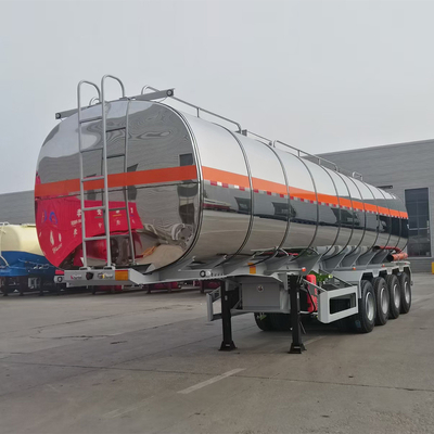 45000 litres Capacité de réservoir de carburant à lit plat remorque Base des roues 7000-8000 mm pour Sal
