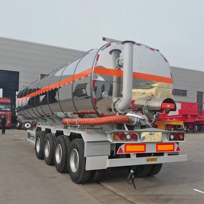 45000 litres Capacité de réservoir de carburant à lit plat remorque Base des roues 7000-8000 mm pour Sal