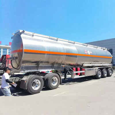45000 litres réservoir de carburant en aluminium Semi-remorque 5 compartiment au Kenya Zimbabwe 3 essieu