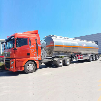 45000 litres réservoir de carburant en aluminium Semi-remorque 5 compartiment au Kenya Zimbabwe 3 essieu