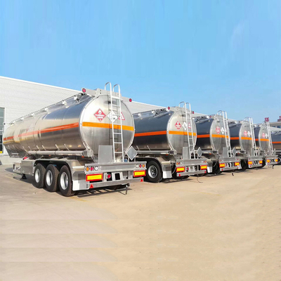 45000 litres réservoir de carburant en aluminium Semi-remorque 5 compartiment au Kenya Zimbabwe 3 essieu