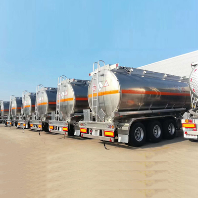 45000 litres réservoir de carburant en aluminium Semi-remorque 5 compartiment au Kenya Zimbabwe 3 essieu