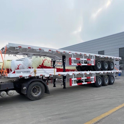Semi-remorque à plat de 30 à 60 t pour le transport de conteneurs ABS facultatif
