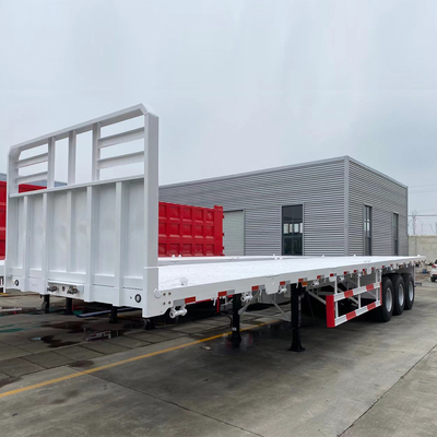 Semi-remorque à plat de 30 à 60 t pour le transport de conteneurs ABS facultatif
