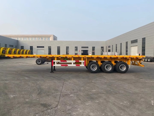 3 essieux 20FT 40FT Tanzanie utilisée remorque à plat avec King Pin Jost 2,0 ou 3,5 pouces