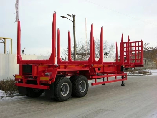 Jost deux vitesses de soutien de la jambe 2 axes 3 axes 40 tonnes camion à roues plates remorque squelette semi-remorque