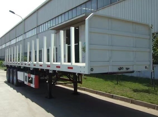 Jost deux vitesses de soutien de la jambe 2 axes 3 axes 40 tonnes camion à roues plates remorque squelette semi-remorque