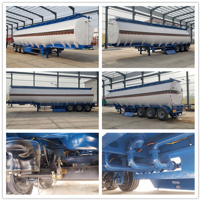 Tri-Axle 45000 litres pétrolier diesel pétrole-carburant Semi-remorque avec 7000-8000 mm de base de roue