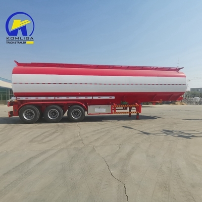 Suspension mécanique 3 essieux 42000L 45000 litres réservoir de carburant en aluminium semi-remorque