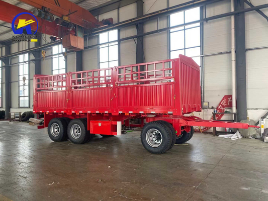 12500x2500x1650mm Boîte à outils une pièce 1m * 0.5m * 0.5m 3axle Sinotruk Full Trailer Truck