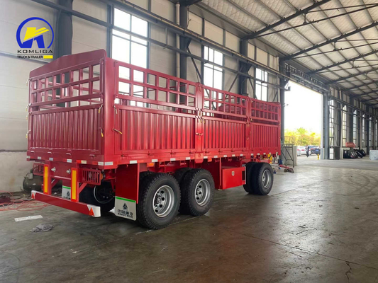 12500x2500x1650mm Boîte à outils une pièce 1m * 0.5m * 0.5m 3axle Sinotruk Full Trailer Truck
