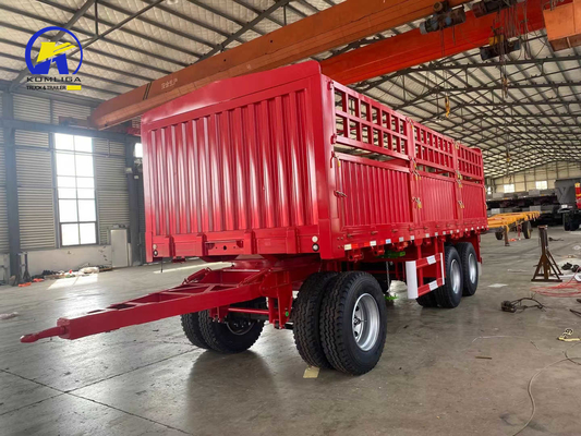 12500x2500x1650mm Boîte à outils une pièce 1m * 0.5m * 0.5m 3axle Sinotruk Full Trailer Truck