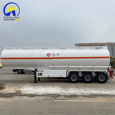 40000L réservoir d'huile de carburant semi-remorque à trois essieux avec vanne d'adaptateur API 4 &quot;