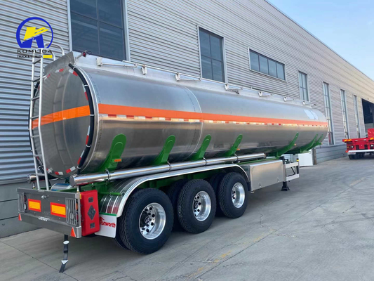 3 essieux 4 essieux 4200 45000 litres réservoir de carburant en aluminium semi-remorque avec soupape de fond