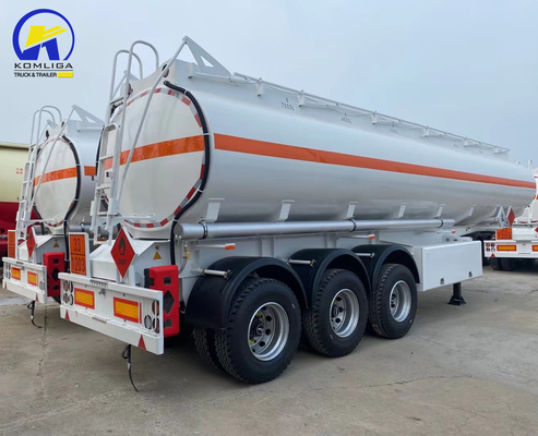 Jost E100 Pied d'atterrissage 45000L 50000L 3 compartiments réservoir de carburant en aluminium remorque pour tracteur