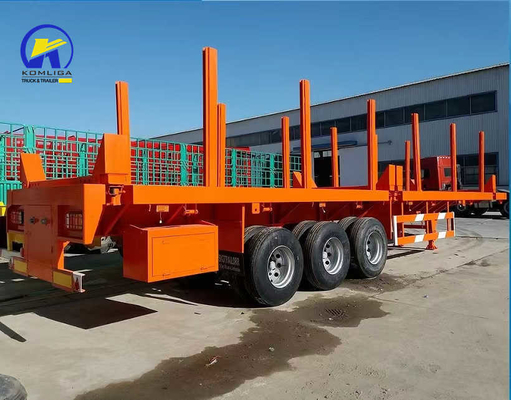 Semi-remorque de transport de réservoirs à plateau/basse capacité avec lumière LED et broche Jost King