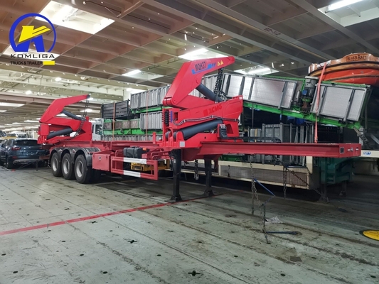 3 essieux 37 tonnes élévateur latéral/chargeur conteneur élévateur semi-remorque sur demande