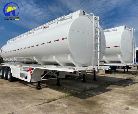 3 essieux 40000L réservoir de carburant huile essence pétrole brut semi-remorque avec système de freinage