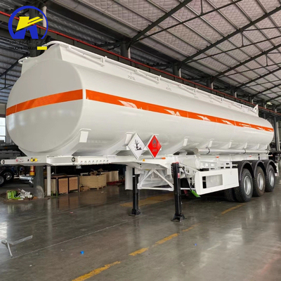 3 essieux 40000L/42000L/45000L/48000L/50000L Aluminium Steel Tanker Trailer Tank Truck Trailer pour suspension mécanique et 6 M par tuyau de décharge