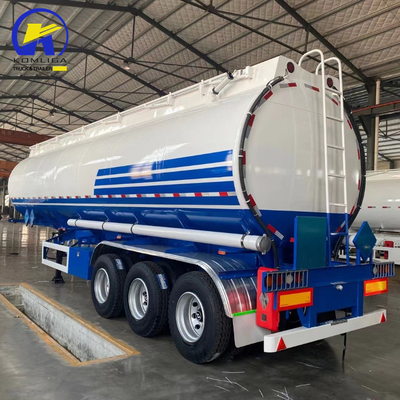 3 essieux 40000L/42000L/45000L/48000L/50000L Aluminium Steel Tanker Trailer Tank Truck Trailer pour suspension mécanique et 6 M par tuyau de décharge