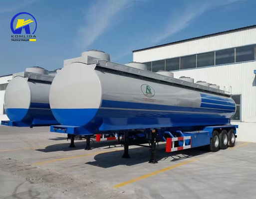 3 essieux 40000L huile de carburant essence pétrole brut réservoir de carburant pétrole semi-remorque haute capacité