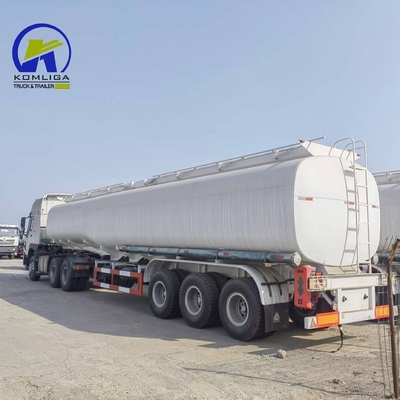 3 essieux 42cbm Réservoir de Feul Semi-tailer Réservoir d'huile Semi-remorque avec support technique