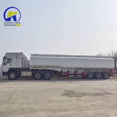 3 essieux 42cbm Réservoir de Feul Semi-tailer Réservoir d'huile Semi-remorque avec support technique