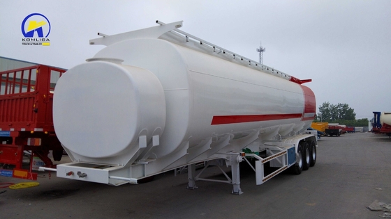3 essieux 42cbm Réservoir de Feul Semi-tailer Réservoir d'huile Semi-remorque avec support technique
