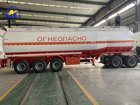 3 essieux 42cbm Réservoir de Feul Semi-tailer Réservoir d'huile Semi-remorque avec support technique
