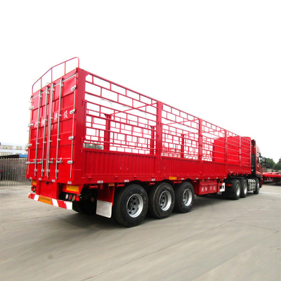 3 essieux 40 60 70tons Semi-remorque de fret à paroi latérale Box remorques sur demande