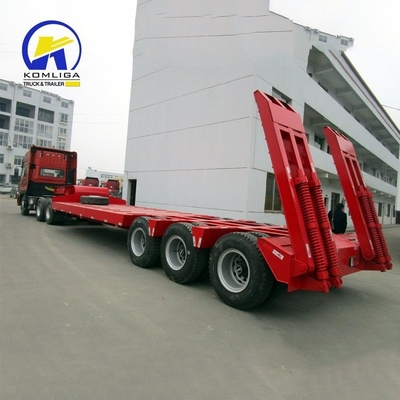 9000X3000X1350mm Transporteur de pont de travail Chassis à lit bas Trailer pour machine lourde